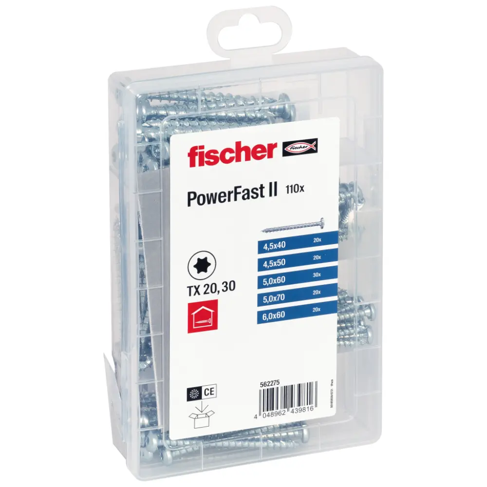 Fischer Sortimentsbox Meister-Box Spanplattenschraube FPF II TX PanHead