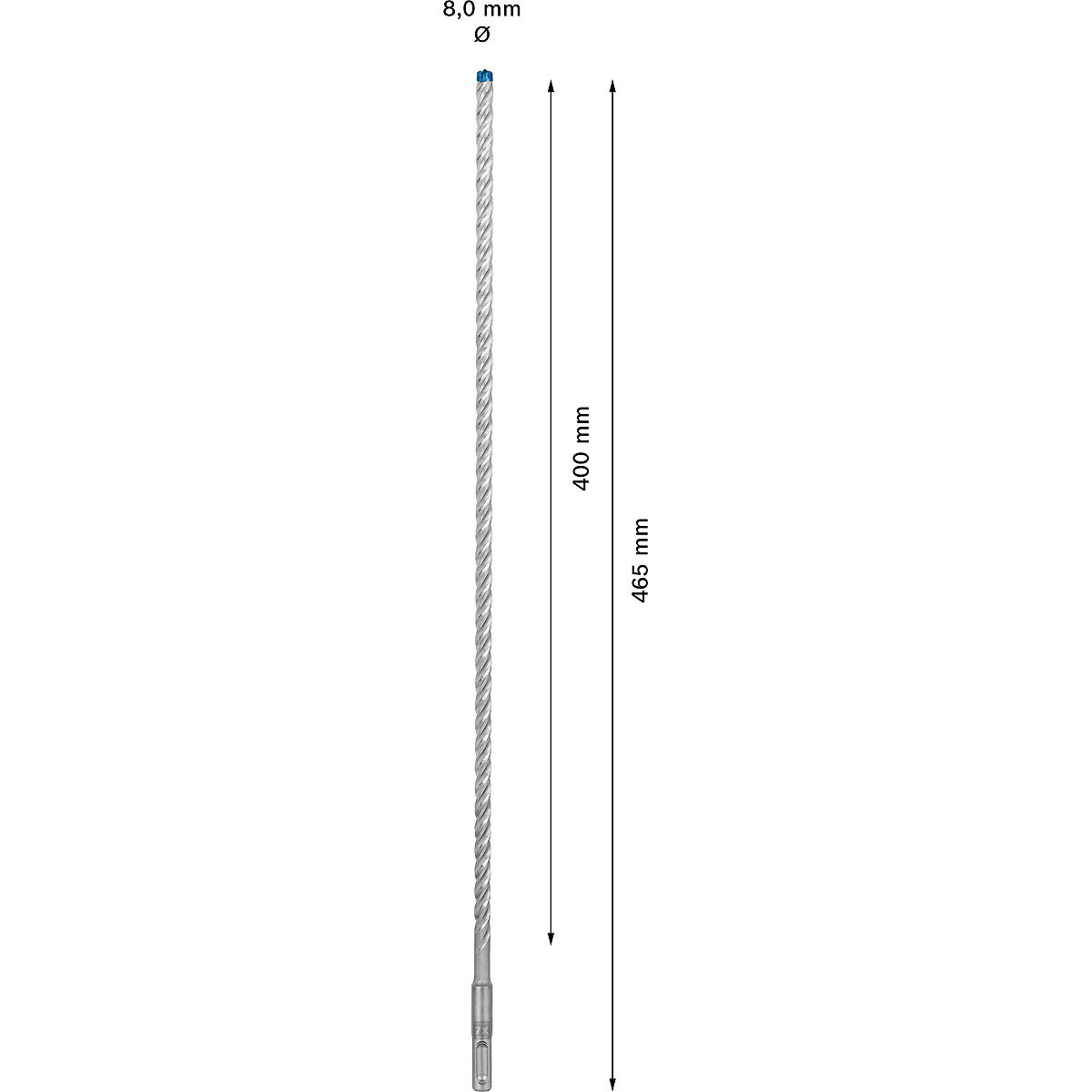 Bosch EXPERT SDS plus-7X Hammerbohrer, für Bohrhämmer ø 8 mm