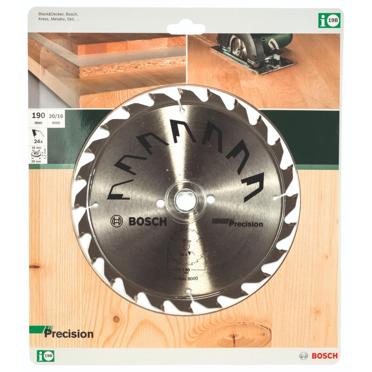 2609256866BO Bosch Kreissägeblatt PRECISION Z= 24