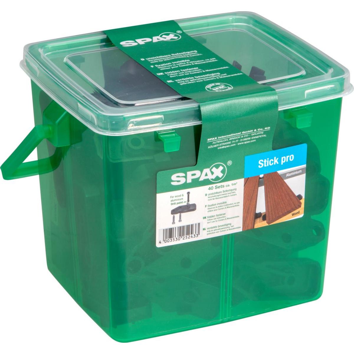 SPAX TERRASSE STICK PRO FUER CA. 1 QM 40 STICKS INKL. SCHRAUBEN HKB M