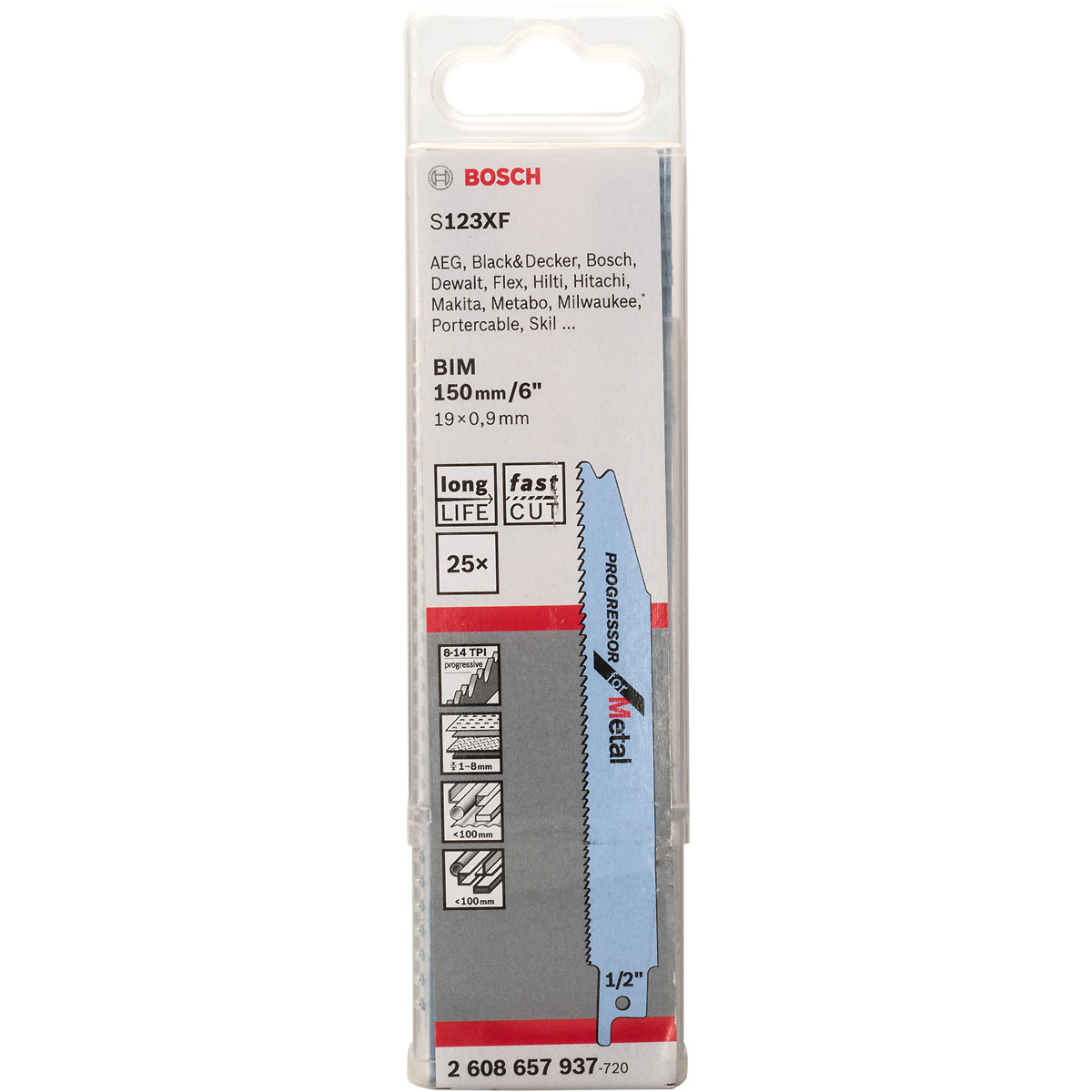 Bosch Säbelsägeblatt S 123 XF Progressor for Metal