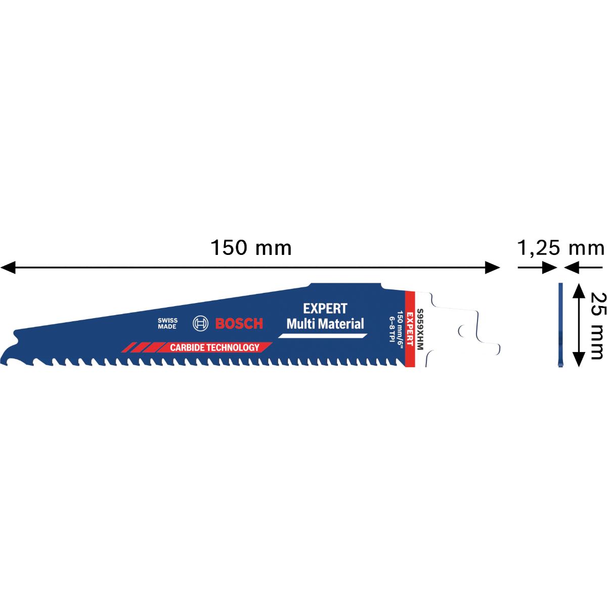 Bosch EXPERT Multi Material S959XHM Säbelsägeblatt, 1-Stück