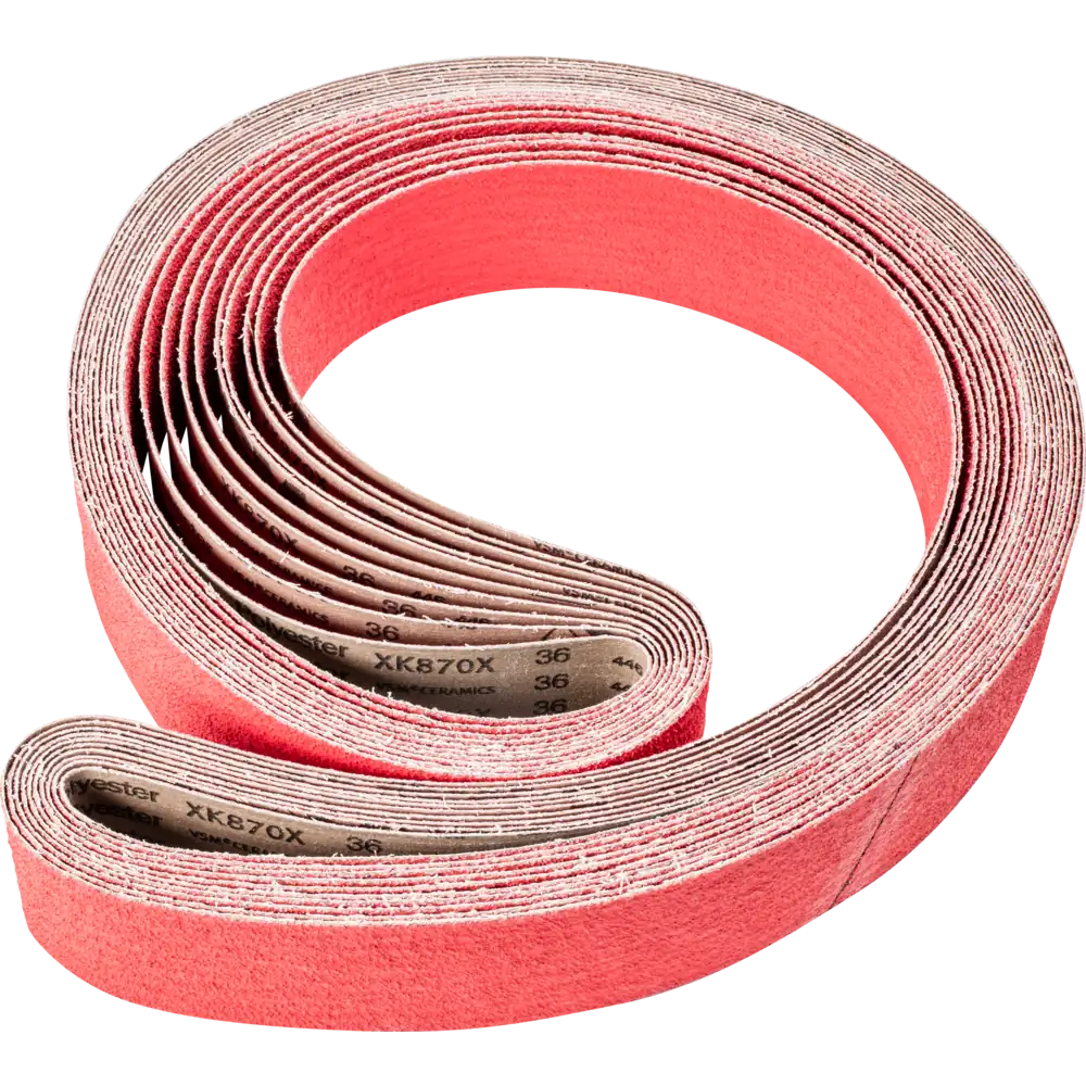 PFERD TOOLS Keramikkorn Schleifband BA für Edelstahl-Schliff mit Bandschleifer Langband