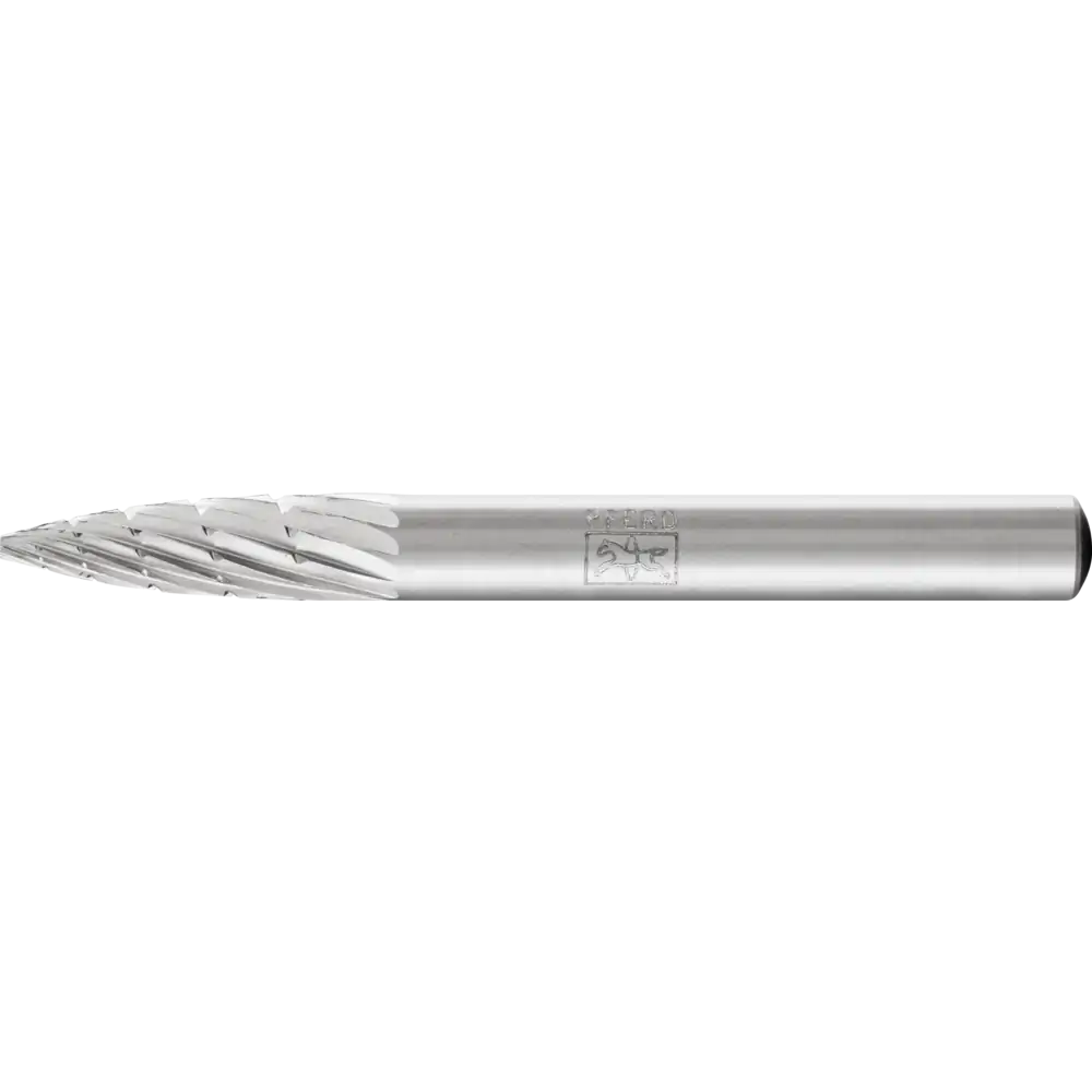 PFERD TOOLS HSS Frässtift Spitzbogenform K Z 3 universal mittel fein Spanbrecher
