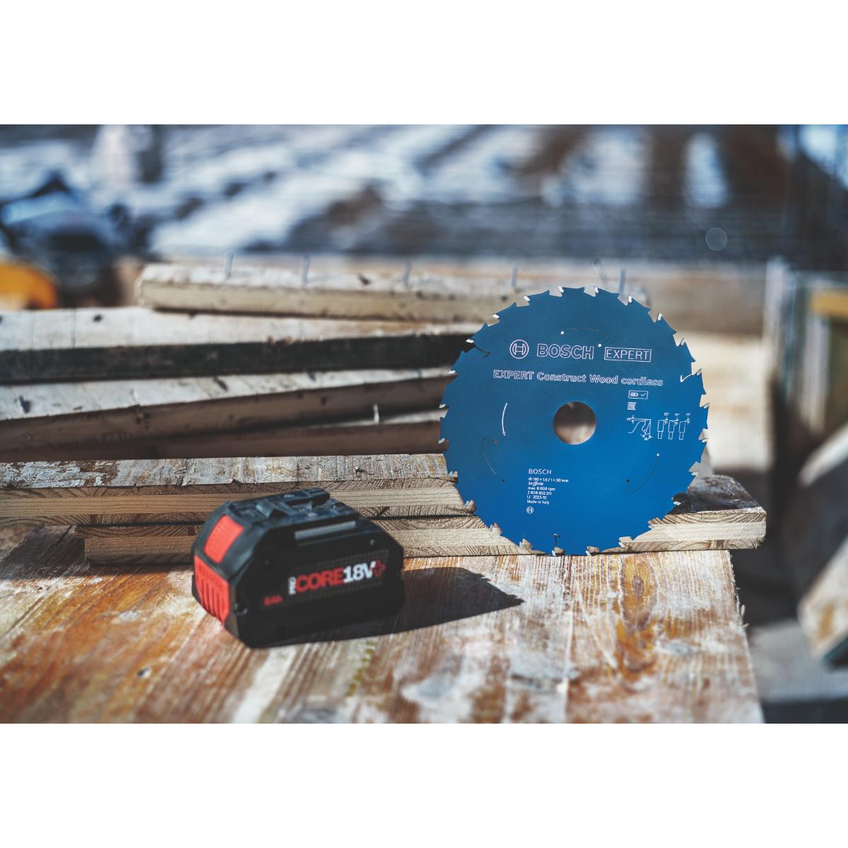 Bosch EXPERT Construct Wood Kreissägeblatt, 190x1,6x30 mm, T24