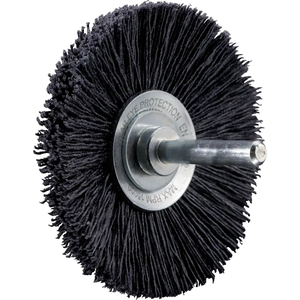 PFERD TOOLS Kegelbürste ungezopft KBU 70x10mm Schaft 6 mm CO-Filament 0,55 mm Korn 120 rückseitiges Bürste