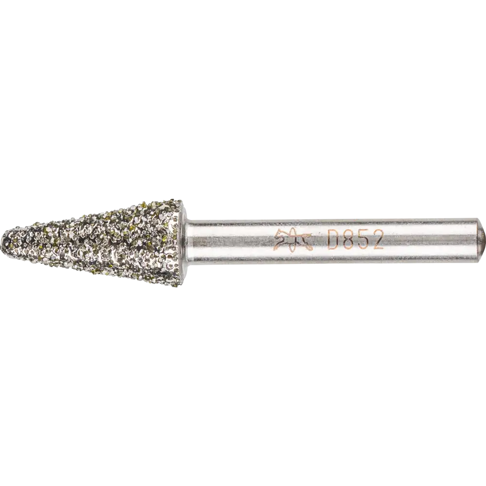 PFERD TOOLS Diamant-Schleifstift Kegel zum Schleifen von Grau-und Sphäroguss