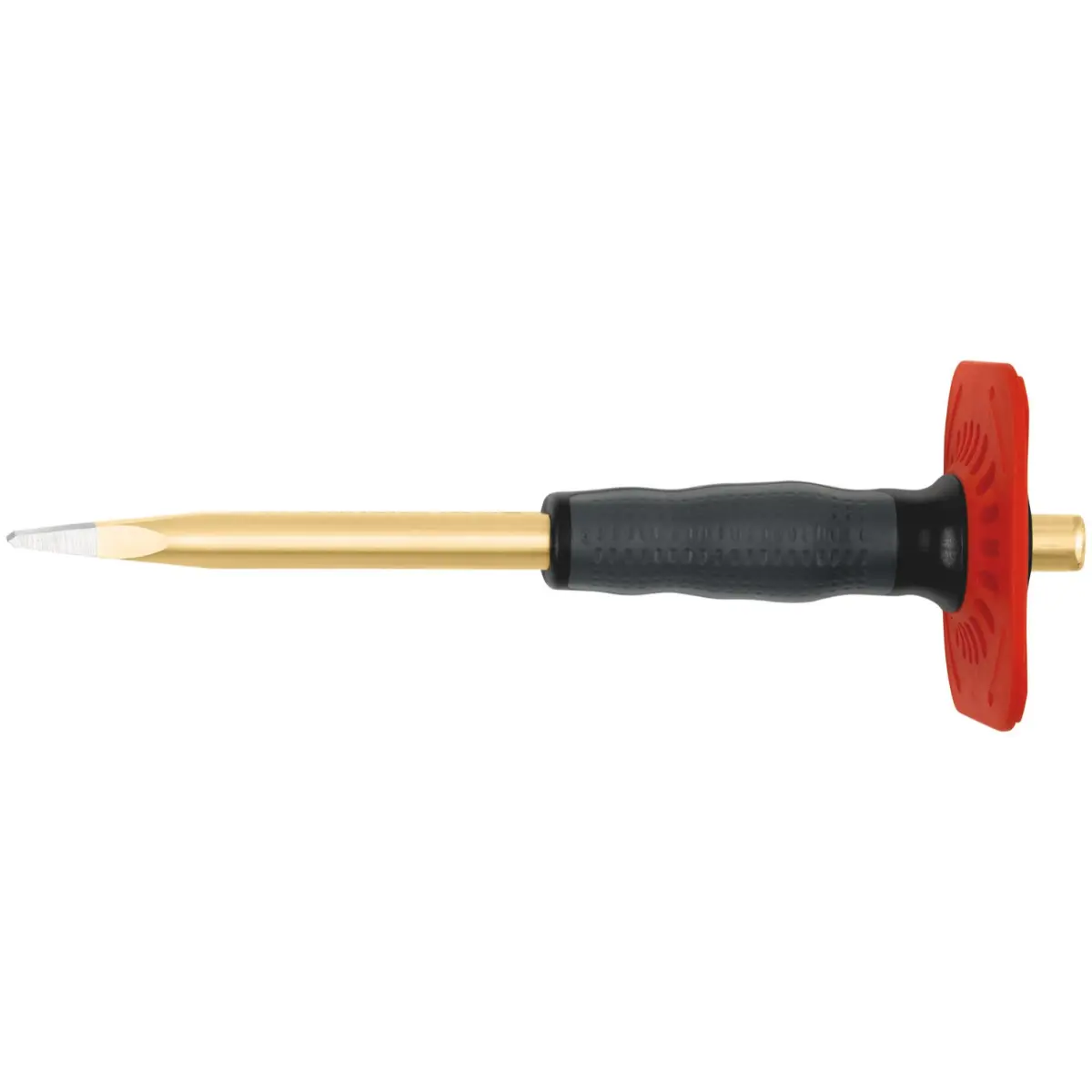 Rennsteig Flachmeißel mit Handschutz 25 x 250 mm, poliert