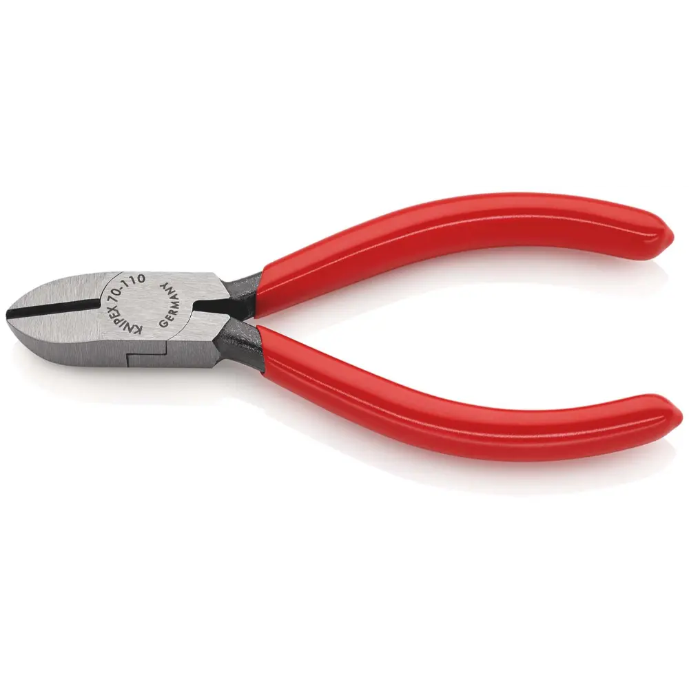 KNIPEX Seitenschneider mit Kunststoff überzogen schwarz atramentiert 110 mm