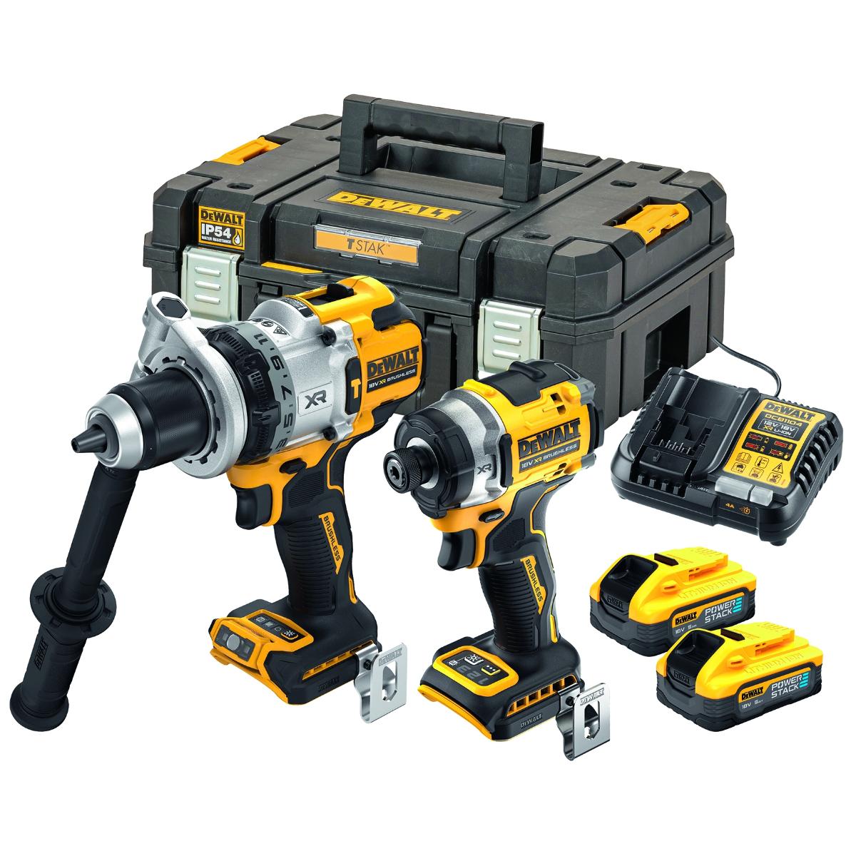 DCK2200H2T-QWDE DEWALT Akku-Kombopack 18V 5 Ah, 2-teiliges Set