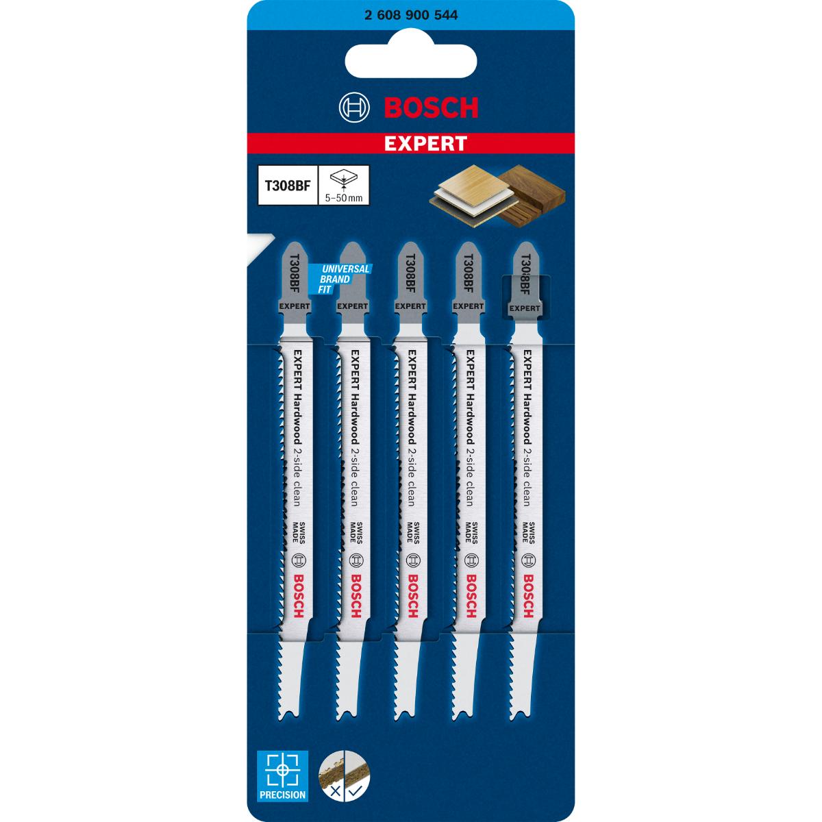Bosch EXPERT ‘Hardwood 2-side clean’ T 308 BF Stichsägeblatt