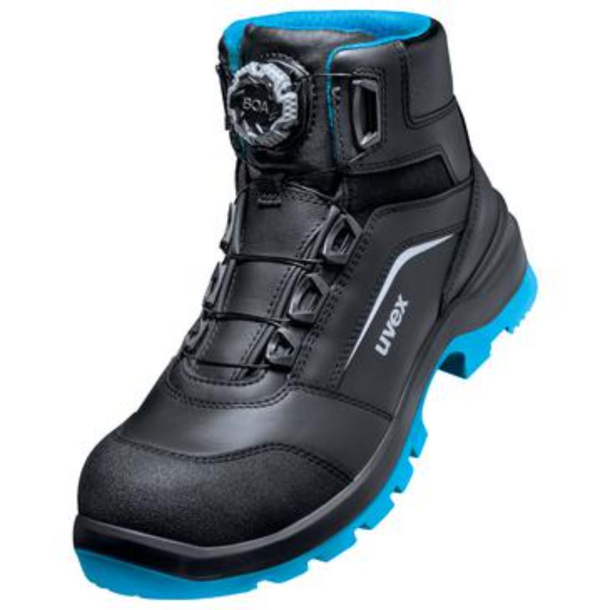 9569236uv uvex 2 xenova BOA Sicherheitsschuh Stiefel S3, schwarz-blau