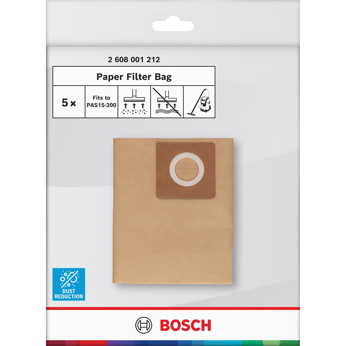 Bosch Papierbeutel für Staubsauger, 5-Stück
