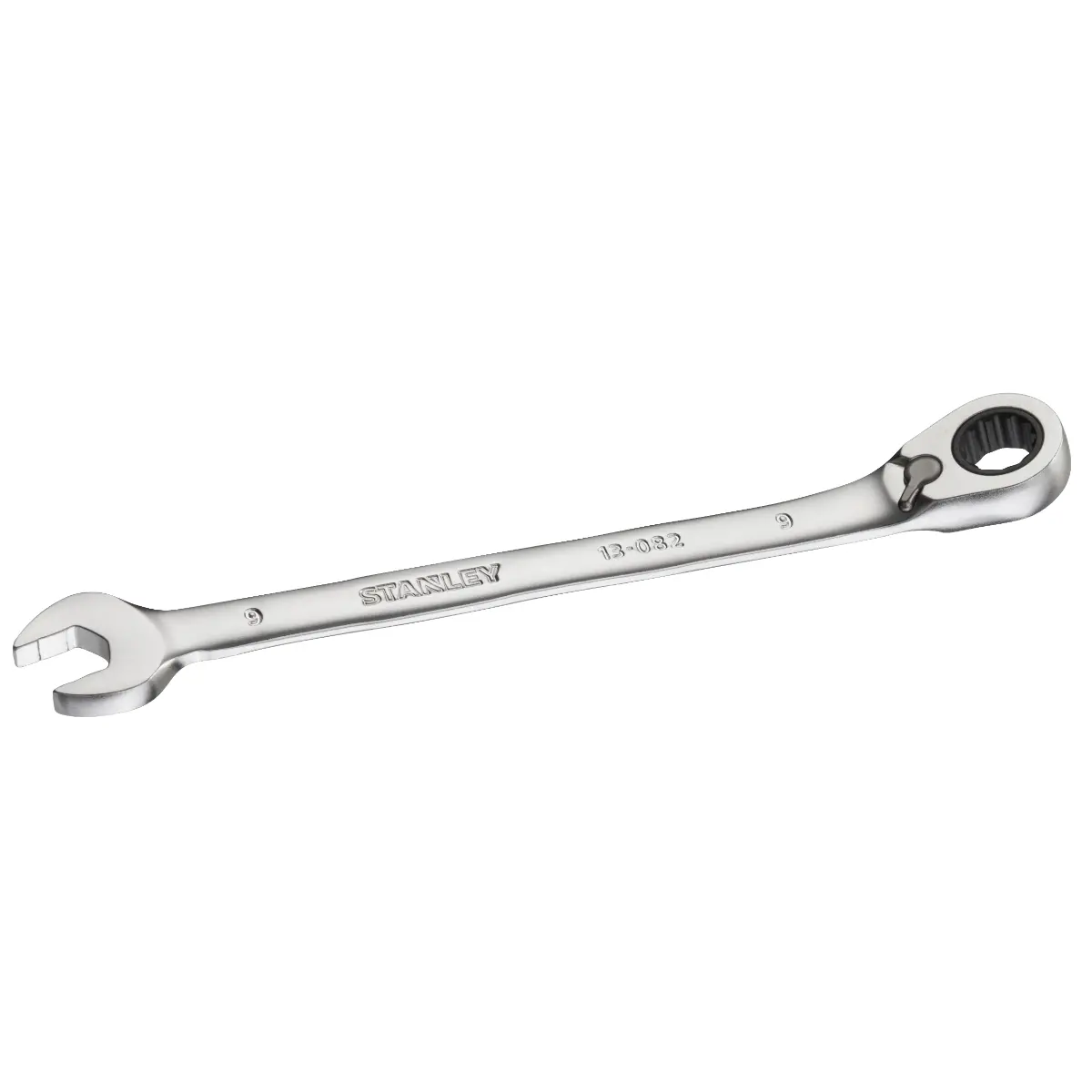 STANLEY FATMAX Ringmaulschlüssel mit Ratsche 9 mm, 72 Zähne, 12-Kant, 15° gekröpft