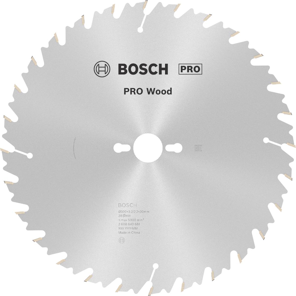 Bosch PRO Kreissägeblatt Speedline Wood, 300 x 30 x 3,2 mm, 28 Zähne