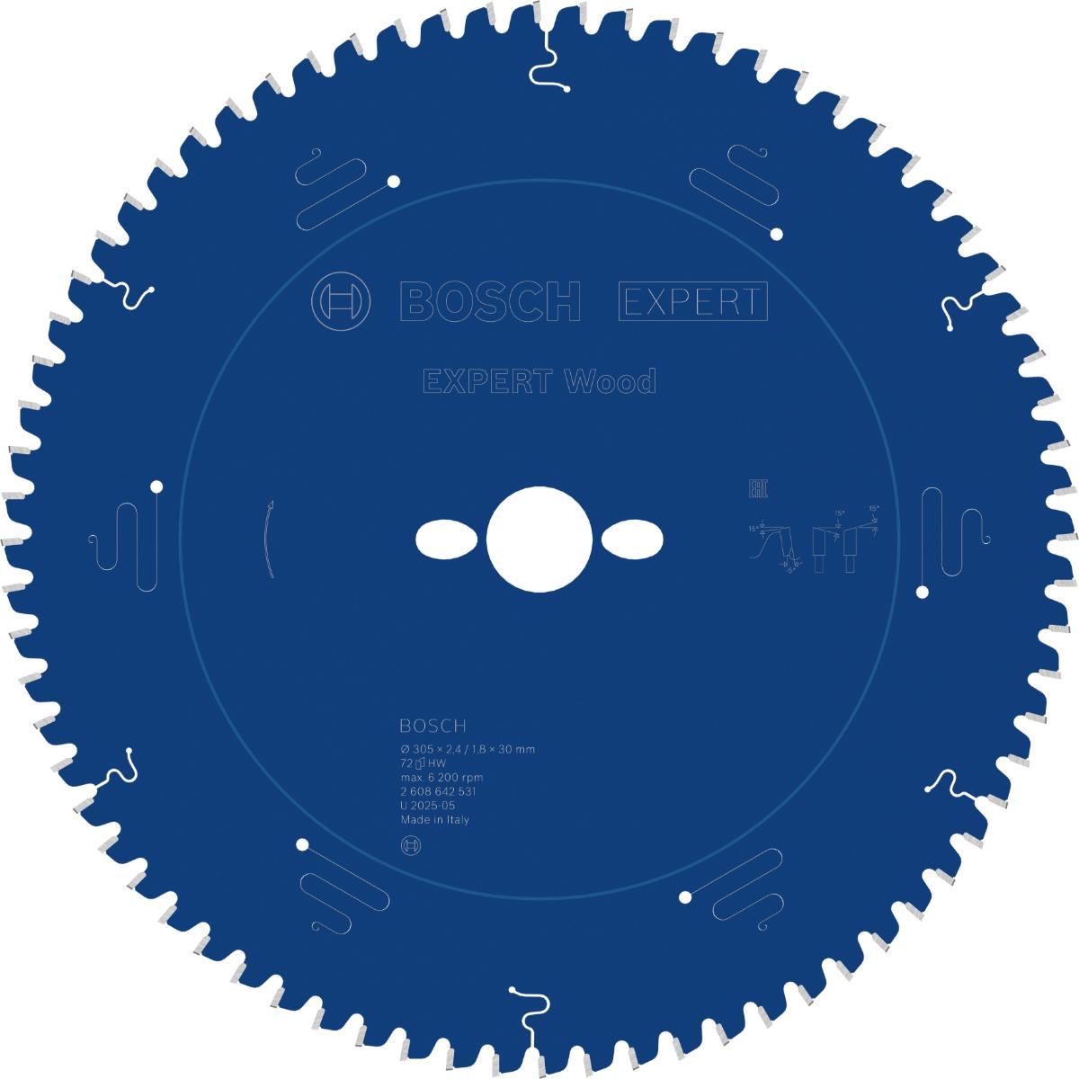 Bosch Kreissägeblatt Expert for Wood ø 305 mm