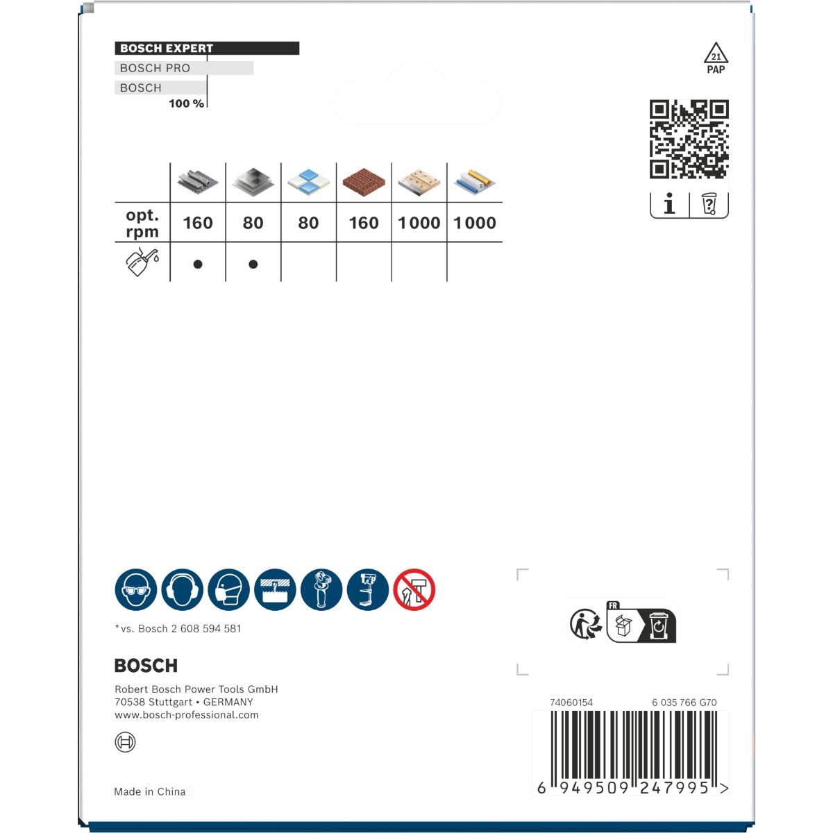 Bosch EXPERT Multi Material Power Change Plus-Lochsäge, 105 x 60 mm