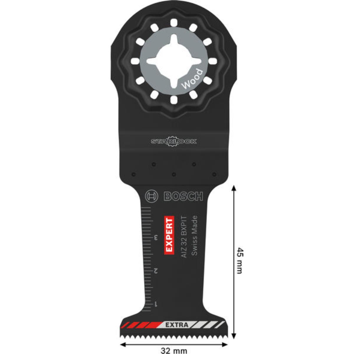 Bosch EXPERT AIZ 32 BXPIT WoodMax Tauchsägeblatt, 45 x 32 mm, 5-Stück