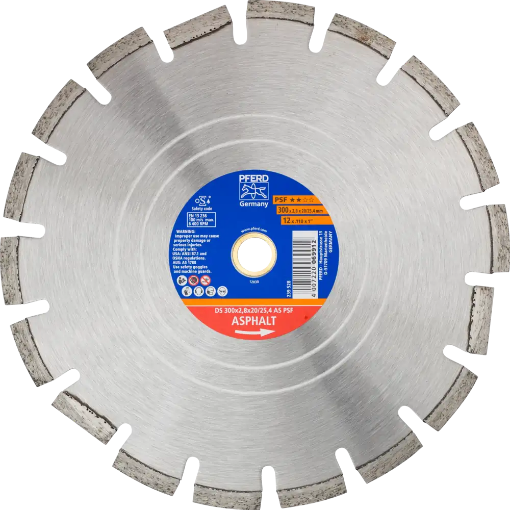 PFERD TOOLS Diamant-Trennscheibe DS PSF für Asphalt