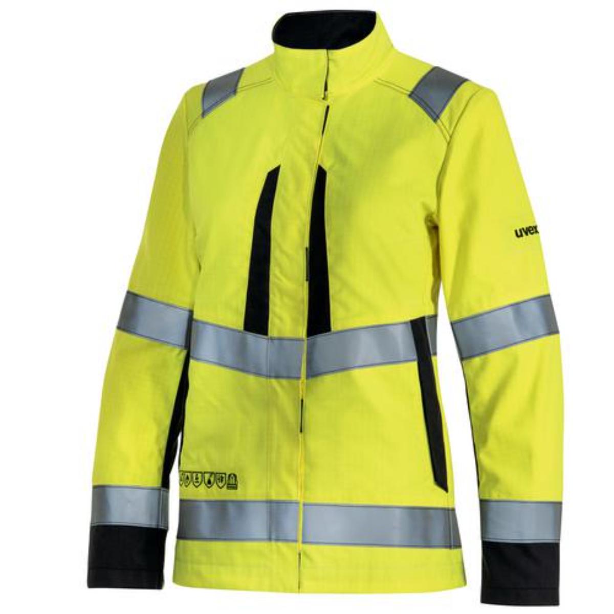 uvex suXXeed multifunction high vis Arbeitsjacke Damen warngelb