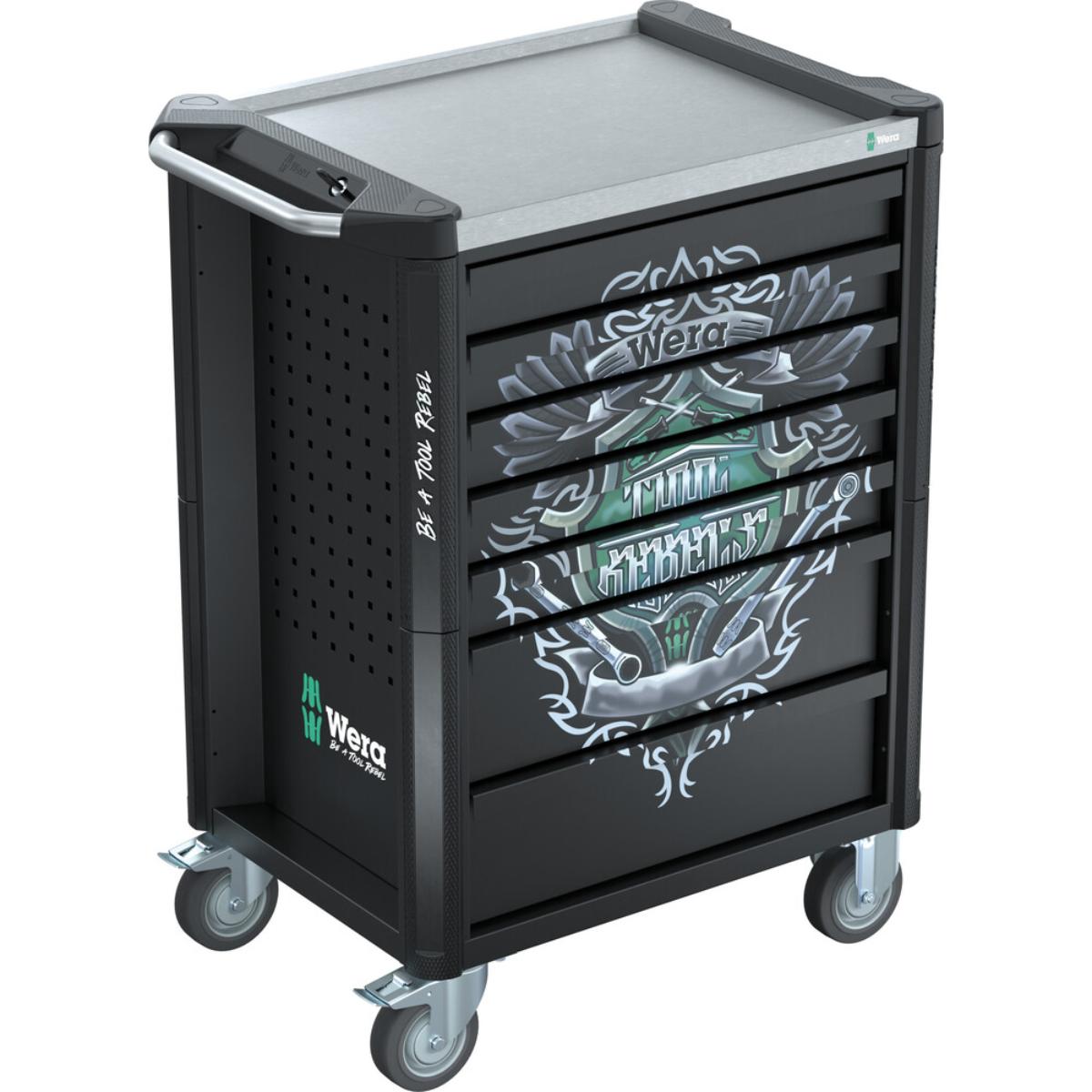 Wera 9805 Tool Rebel Werkstattwagen Stainless, ohne Werkzeug