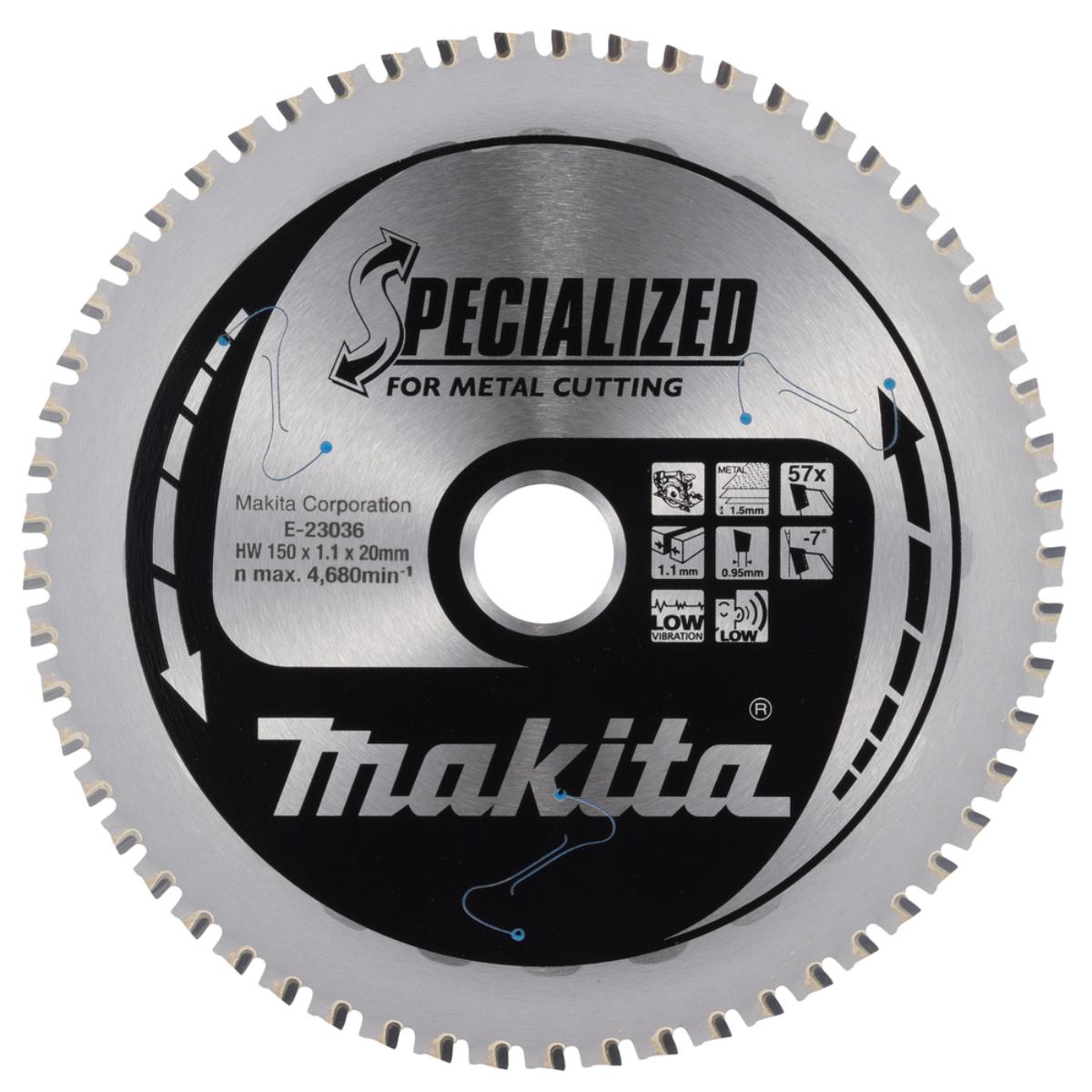 Makita Kreissägeblatt 150x20/15,88x57Z EFFICUT Metal