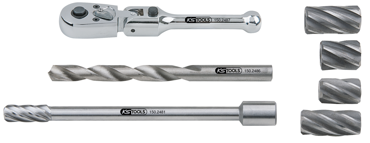 KS Tools ABS-Sensoren-Reibahlen-Satz, 7-tlg