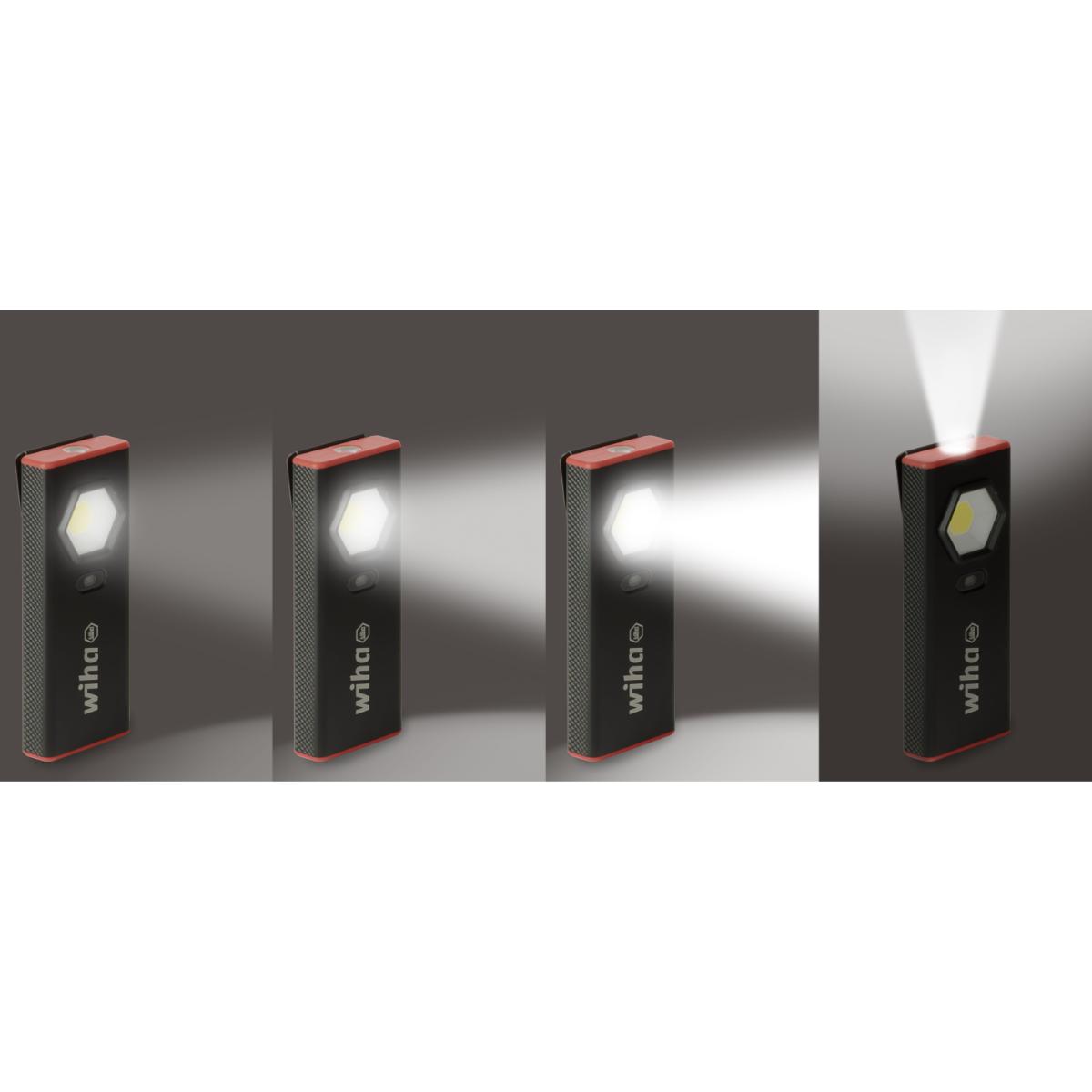 Wiha Handleuchte 1.200 lm mit On-/Off-Sensor mit USB-C-Ladekabel