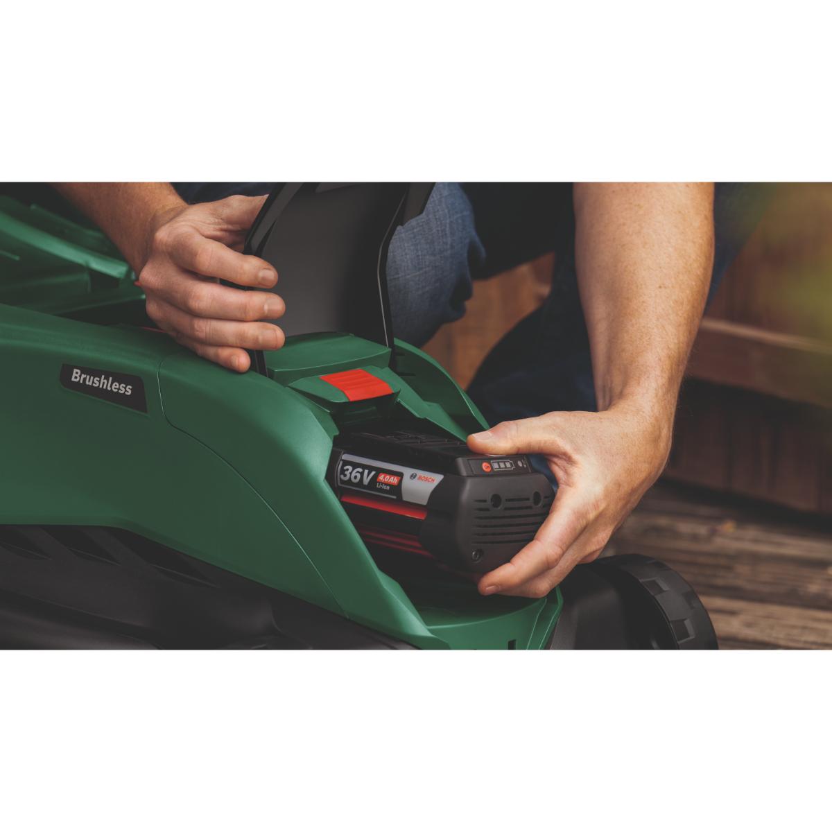 Bosch Akku-Rasenmäher AdvancedRotak 36V-44-750, 2 x Akku 36V 4,0Ah