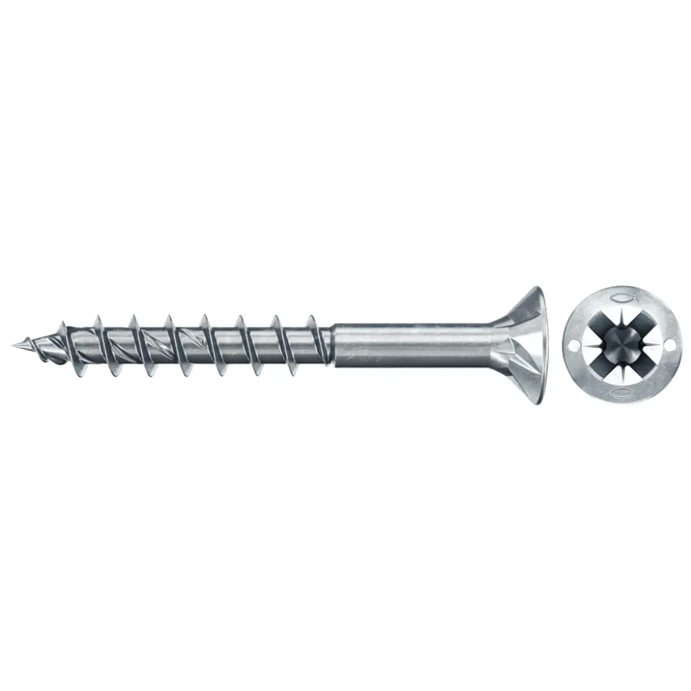 Fischer Spanplattenschraube 3,5x35 PowerFast FPF II CZP BC, Senkkopf, Kreuzschlitz PZ, Teilgewinde