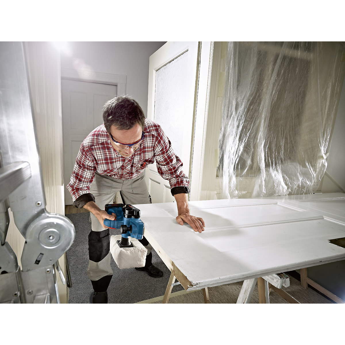 Bosch Akku-Hobel GHO 18 V-LI, Solo Version, L-BOXX