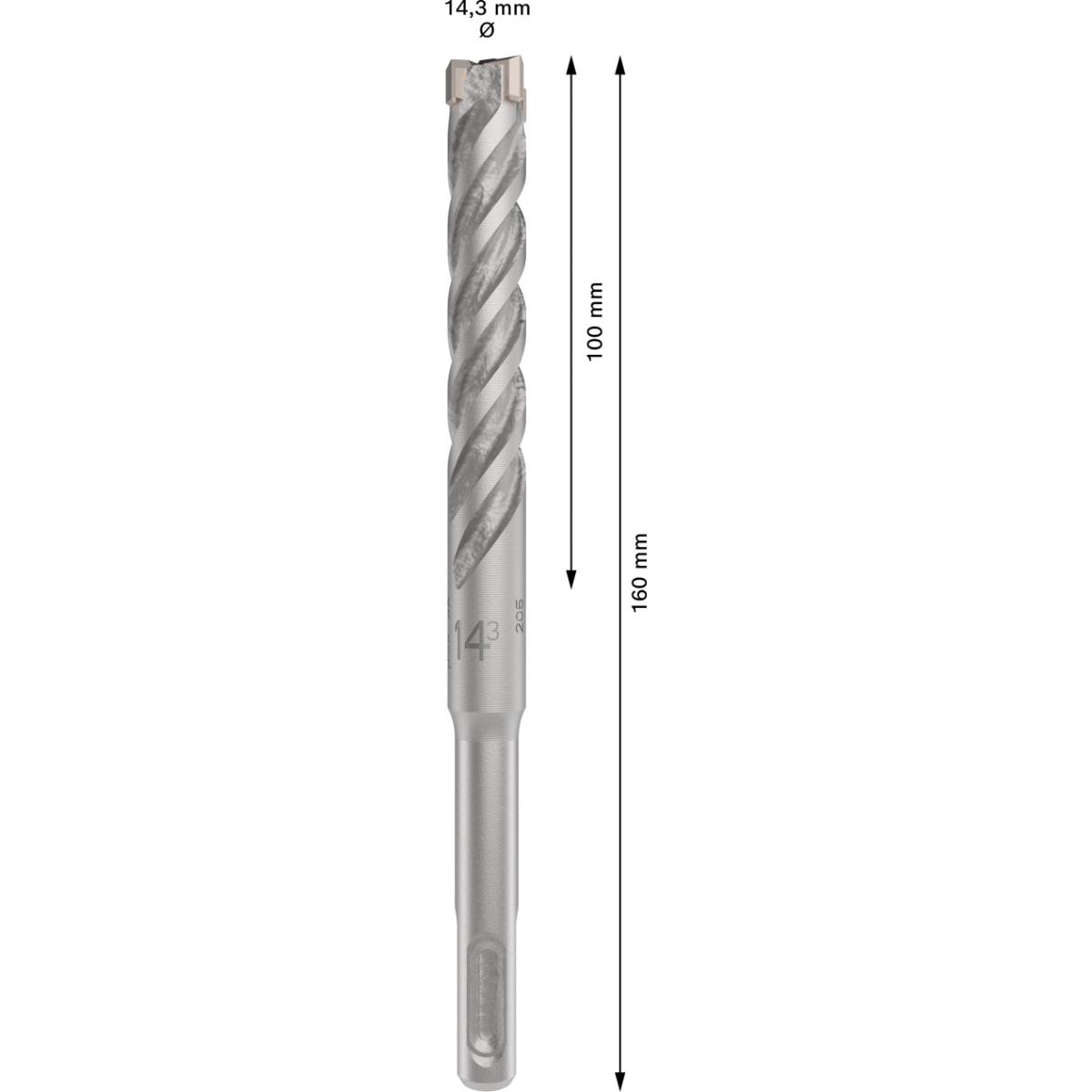 Bosch PRO SDS plus-5X Hammerbohrer 100 x 160 mm