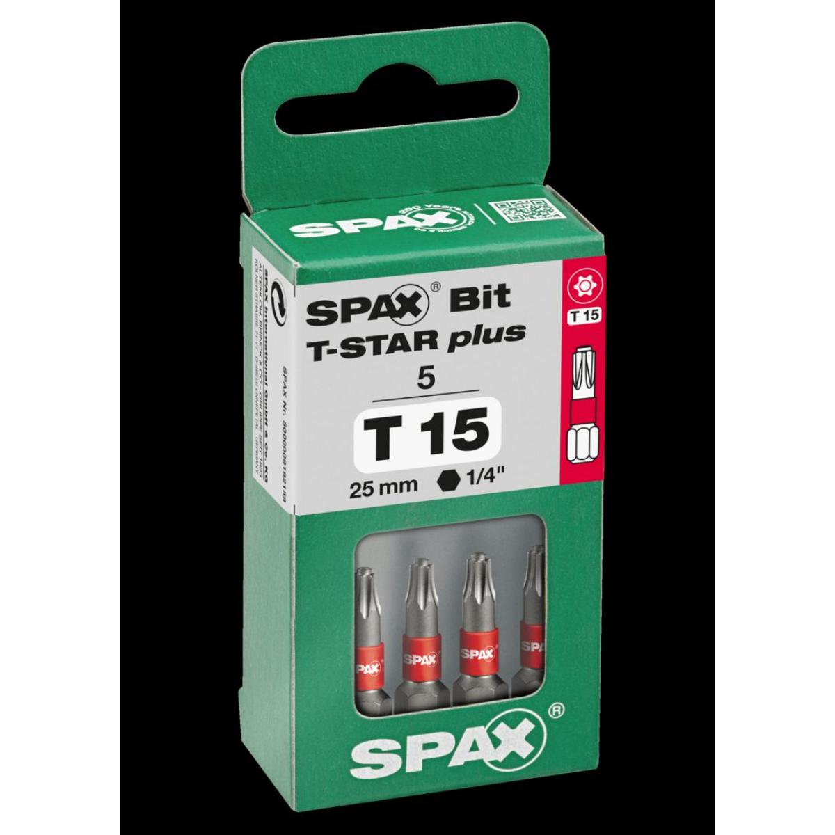 SPAX Bit T-Star Plus T15 25mm