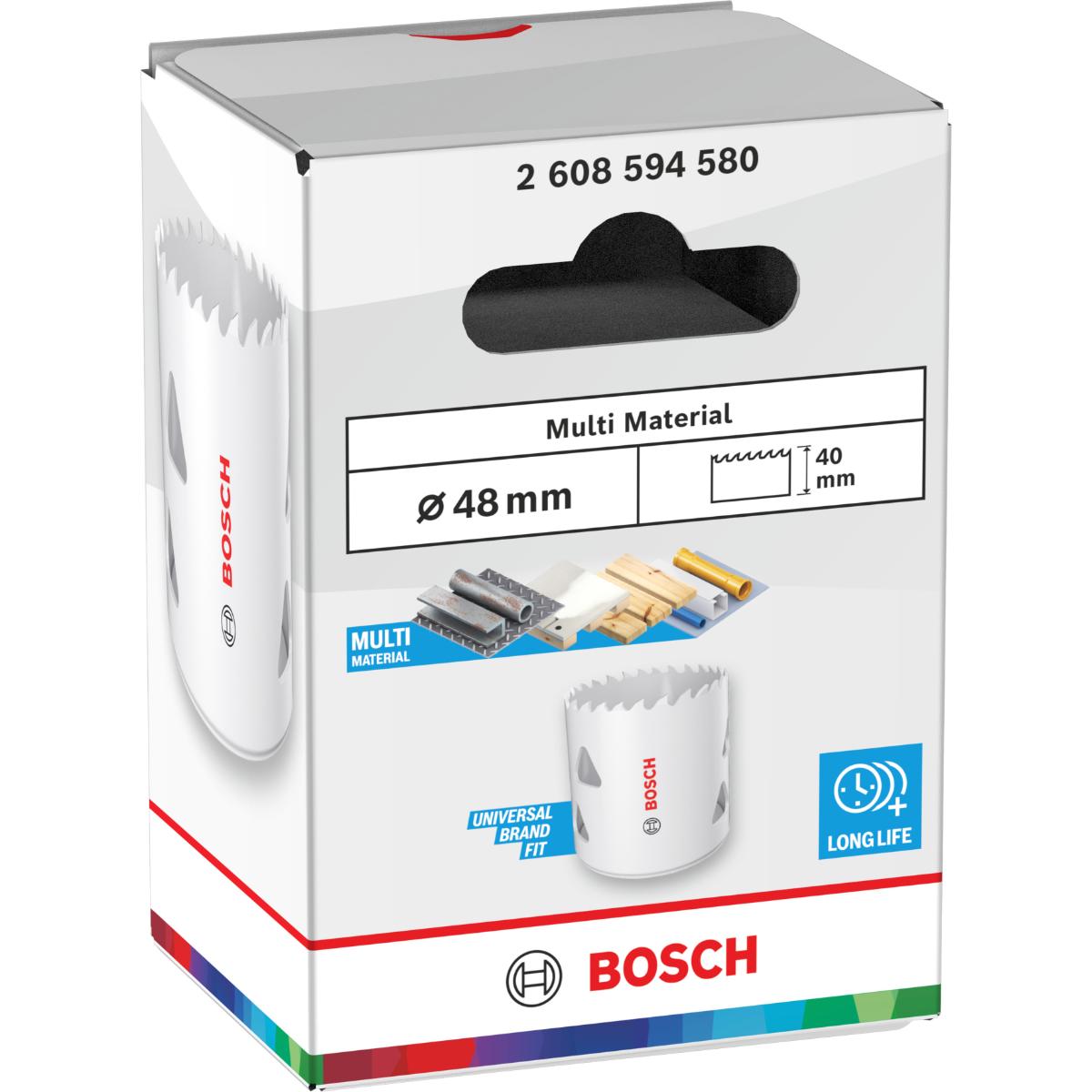 Bosch Multi Material Lochsäge mit Gewinde, 48 x 40 mm