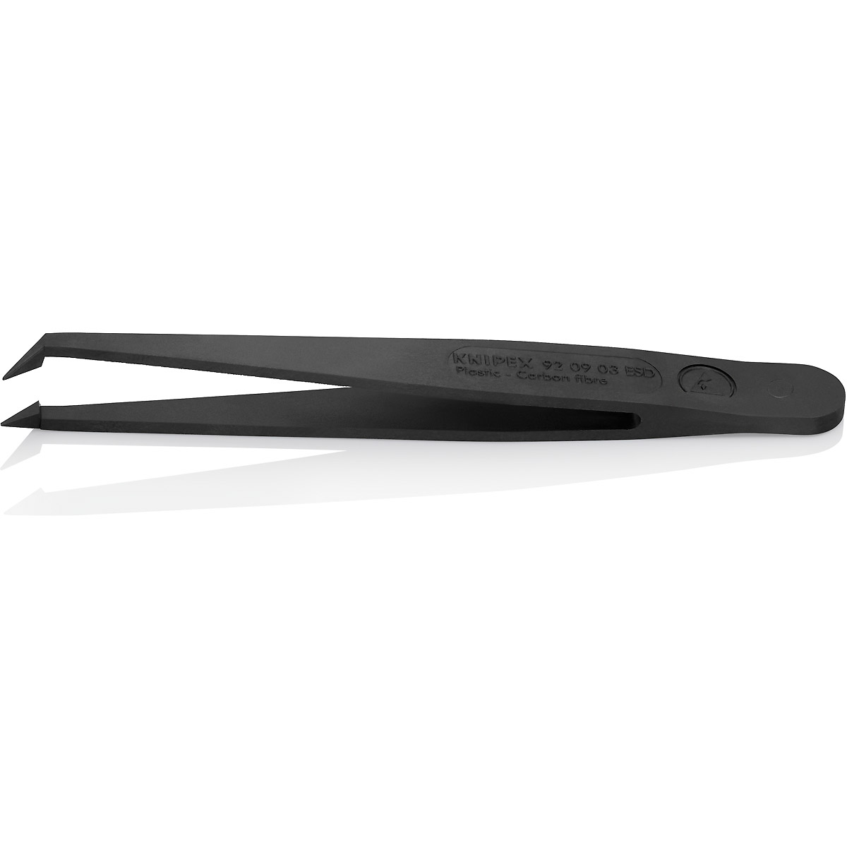 KNIPEX Kunststoffpinzette ESD, schwarz