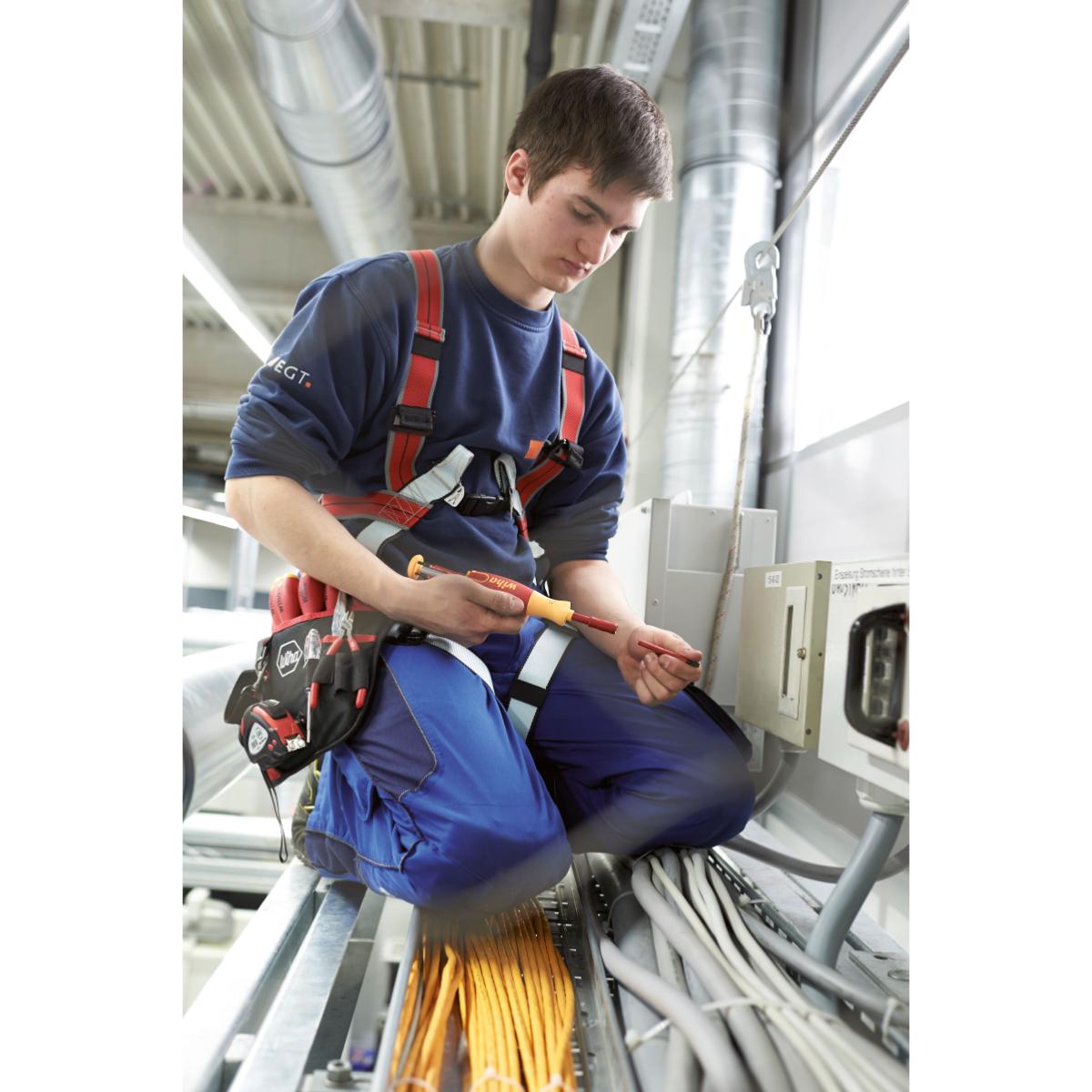 Wiha Schraubendreher mit Bit Magazin LiftUp electric Schlitz, Phillips mit 6 slimBits