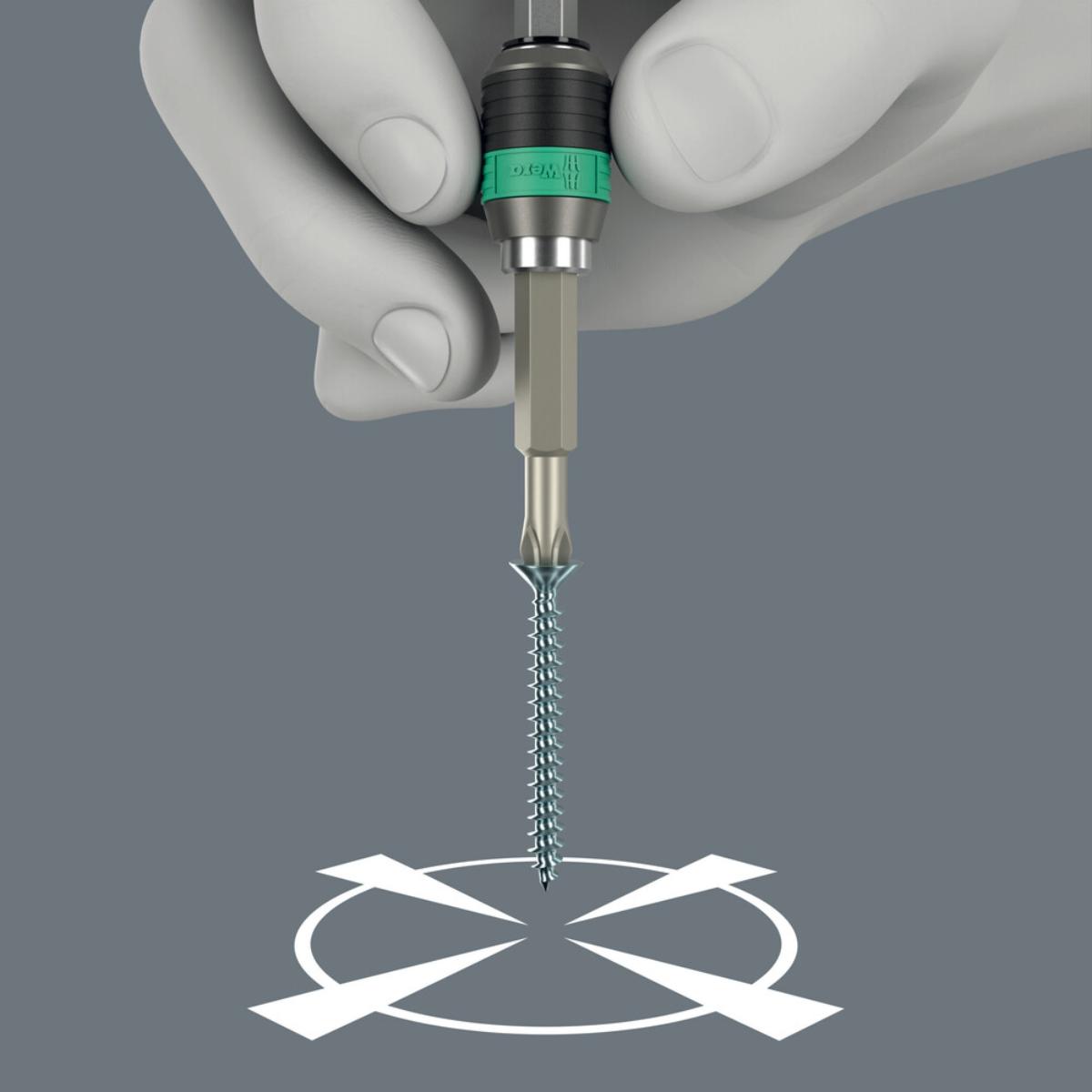 05104754001we Wera 844/7 Gewindebohrer-Bit-Satz, 8-teiliges Set