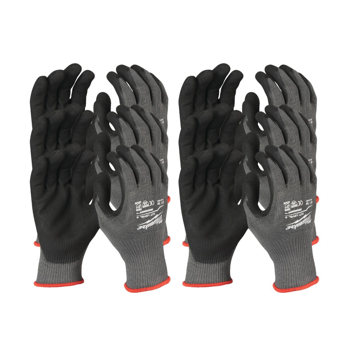 Milwaukee - Schnittschutzhandschuhe Klasse 5 L/9 , 12 Stück