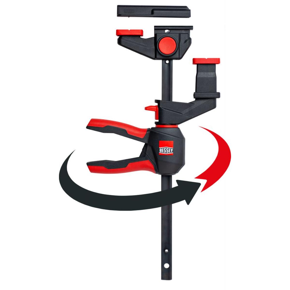 Bessey Einhand-Tischzwinge 360 /2er SET+Adapter