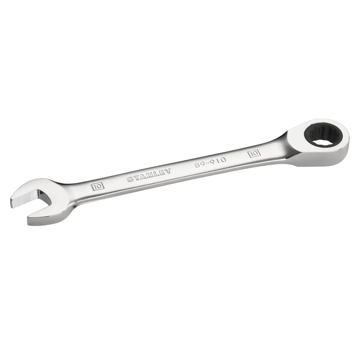 STANLEY Flacher Ringmaulschlüssel mit Ratsche 10 mm, 72 Zähne, 5° Betätigungswinkel