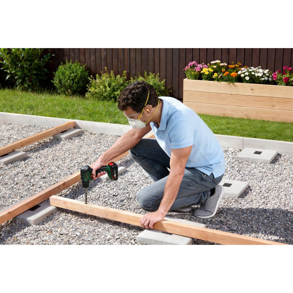 Bosch Akku-Bohrschrauber PSR18V-60, 2 x Akku PBA 18V 2.5Ah in Handwerkerkoffer