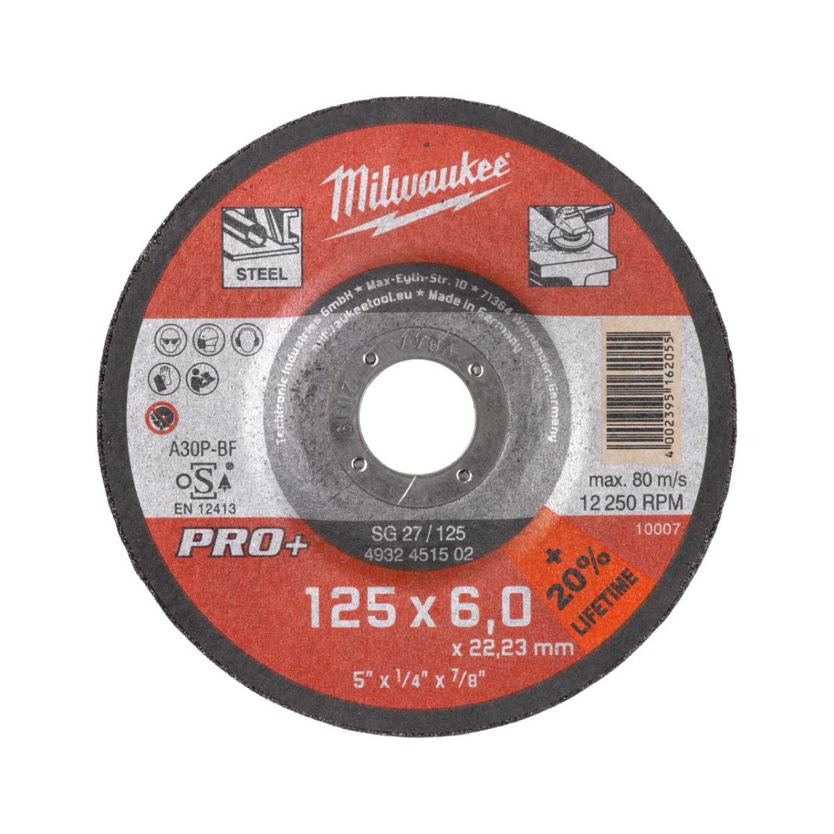 Milwaukee - Schruppscheibe 125x6 mm PRO+ - 4932451502