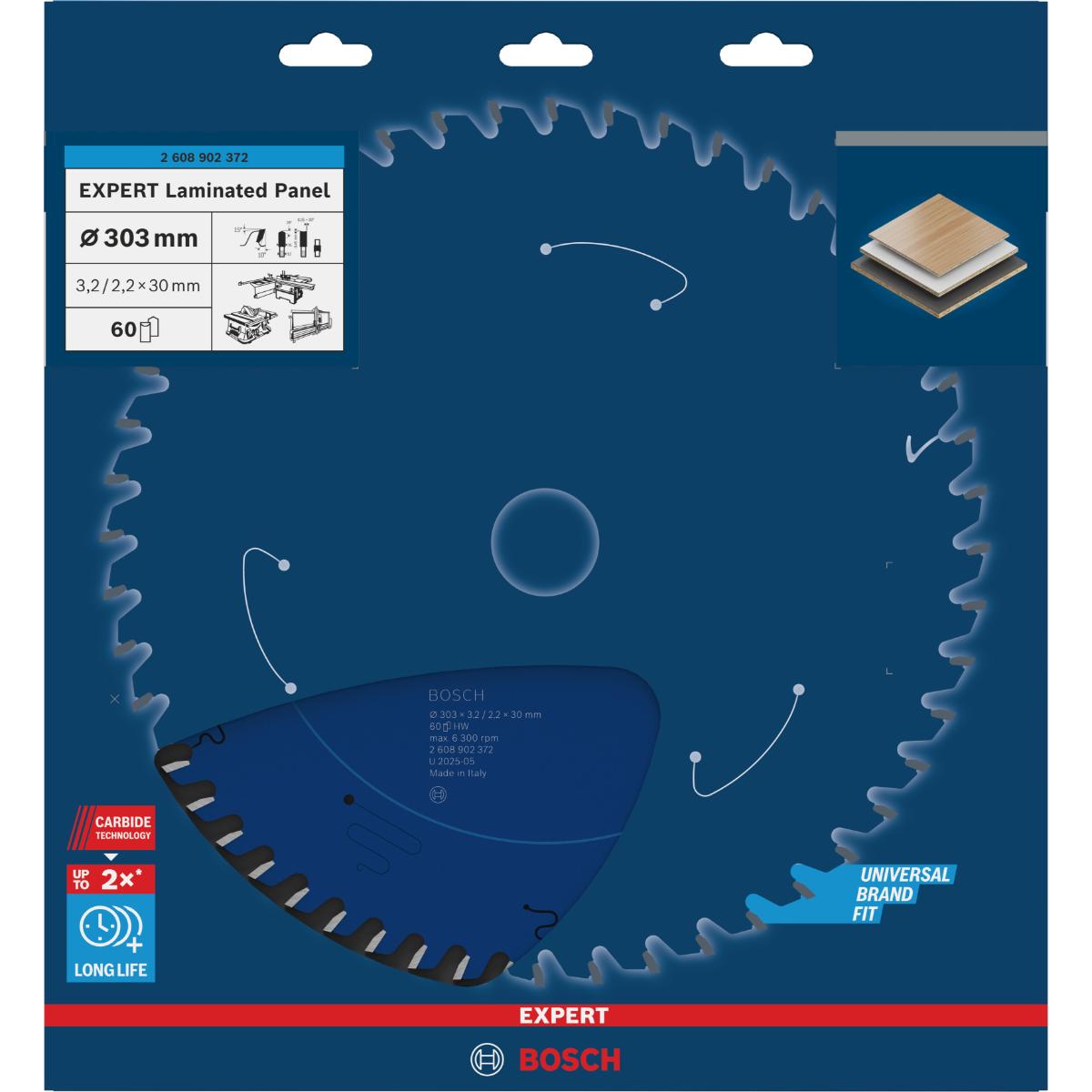 Bosch EXPERT Laminated Panel Kreissägeblatt, 303x30 mm, Z60