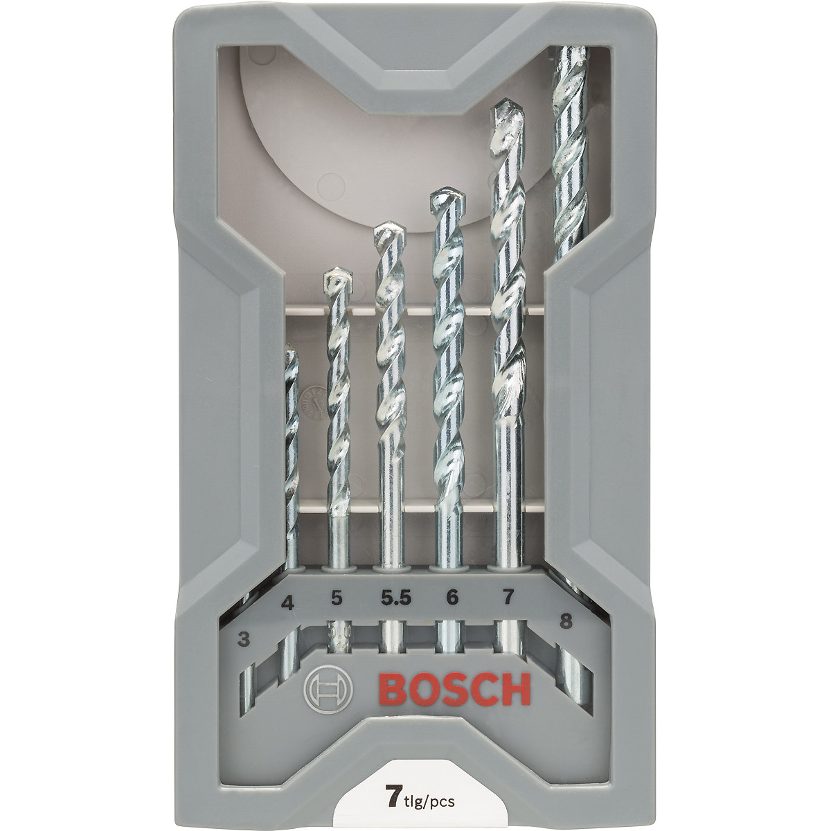 Bosch Steinbohrer-Set CYL-1, 7-teilig, 3, 4, 5, 5,5, 6, 7, 8 mm