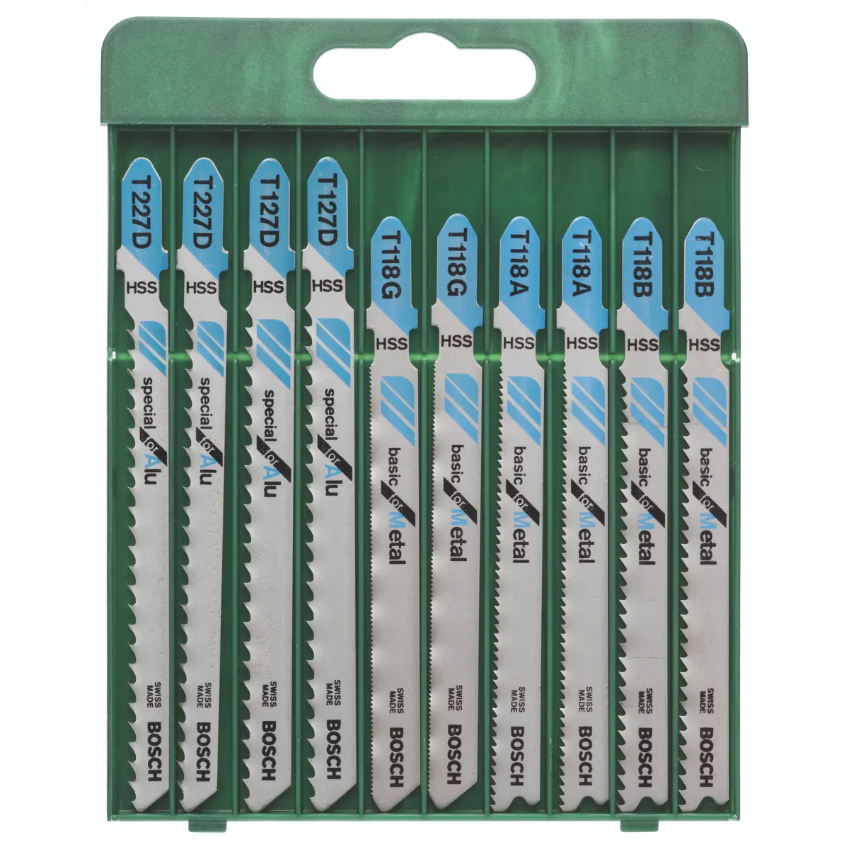 Bosch Stichsägeblatt-Set T-Schaft, 2x T 118 A/T 118 B/T 118 G/T 127 D/T 227 D,10-tlg.