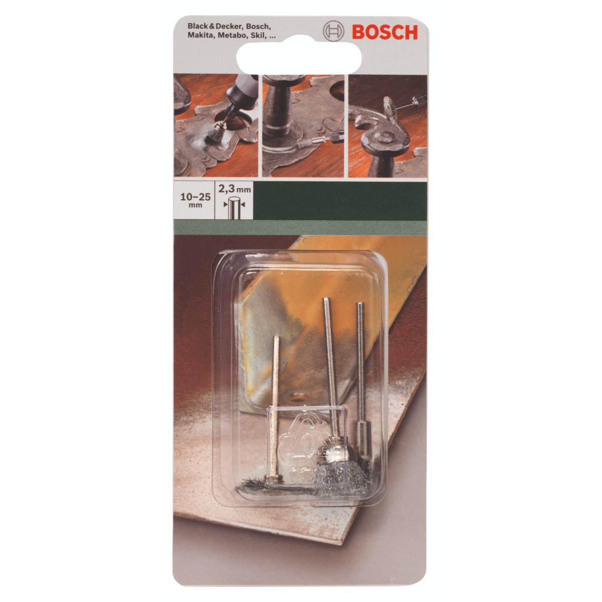 Bosch Mini-Bürsten-Set Mini-Bürsten-Set, 3-tlg.