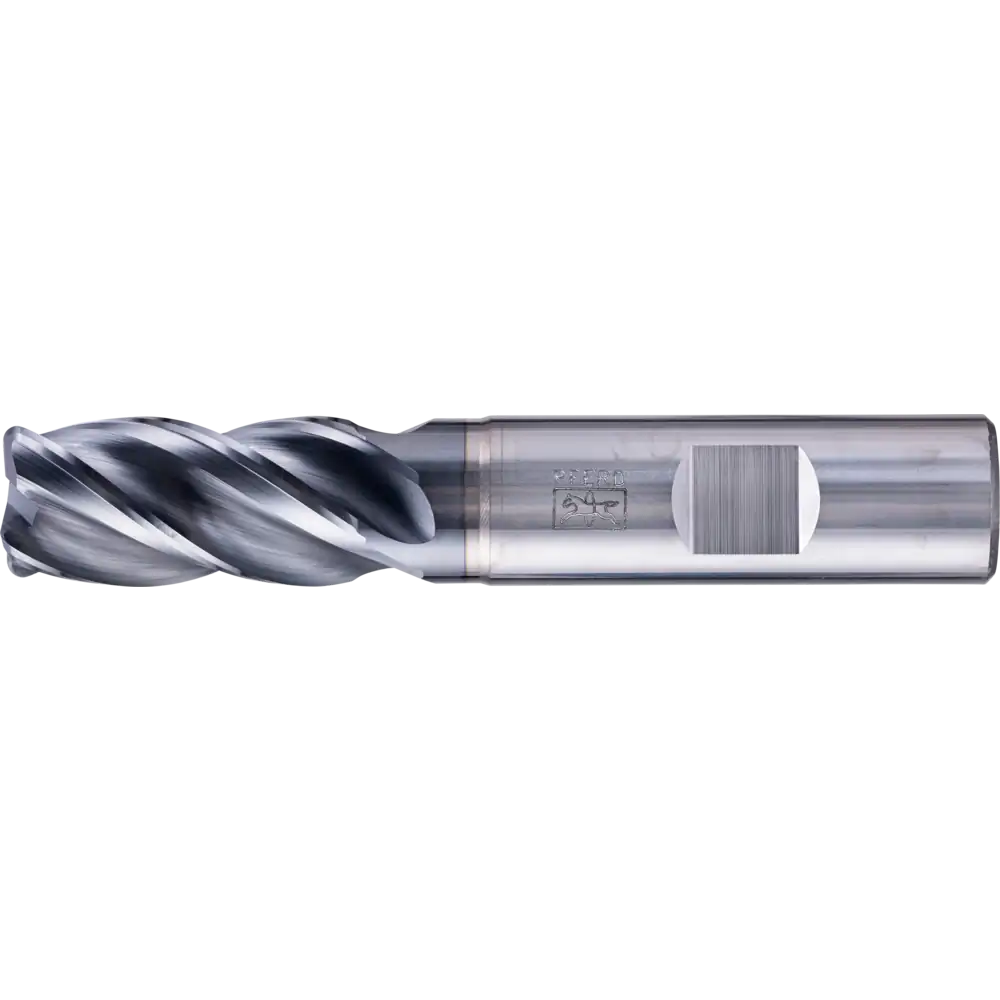 PFERD TOOLS VHM Eckfräser lang 4 Schneiden Radius TiAlN Schaft HB Universal Line