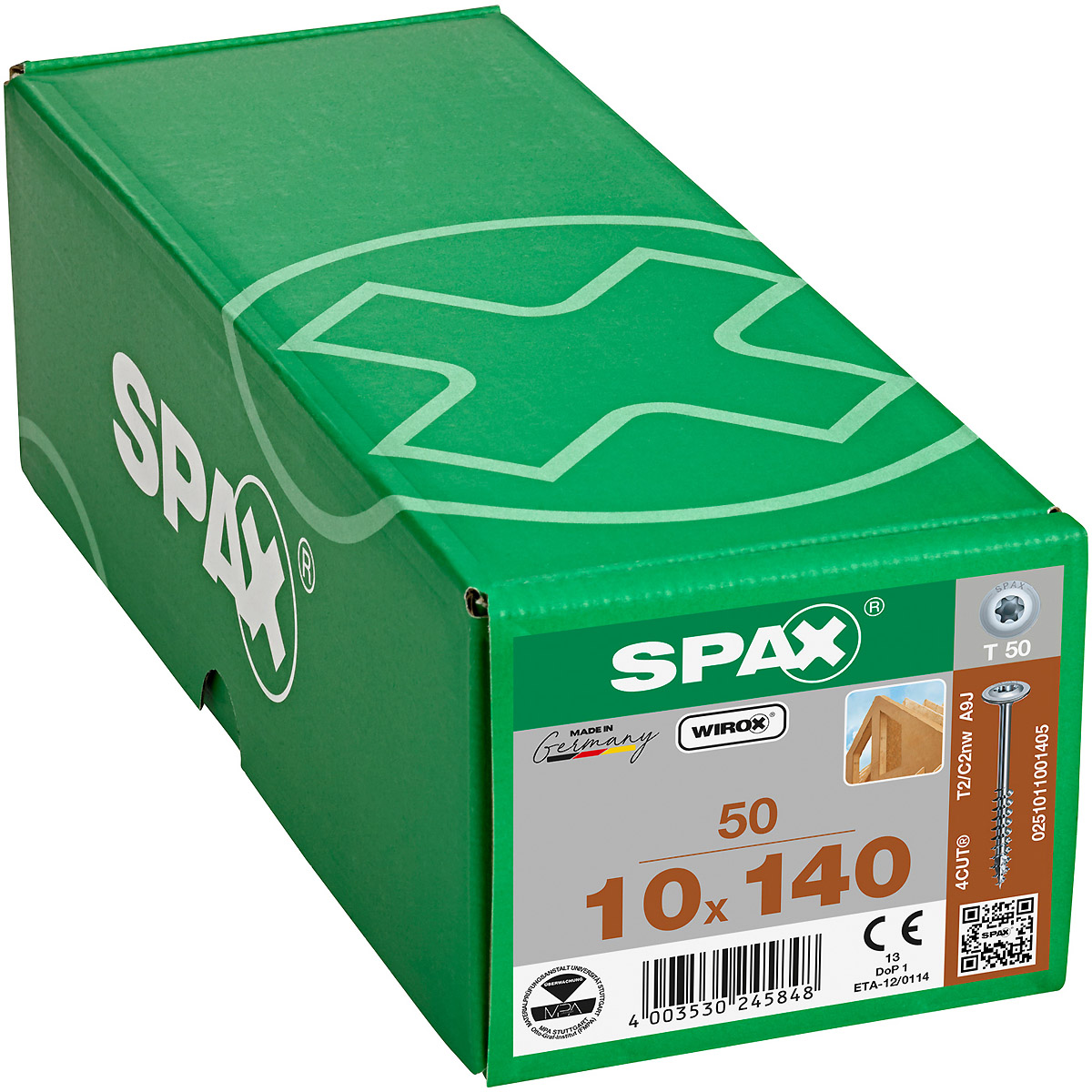 SPAX Tellerkopf T-Star T50 Teilgewinde WIROX, 50 Stück