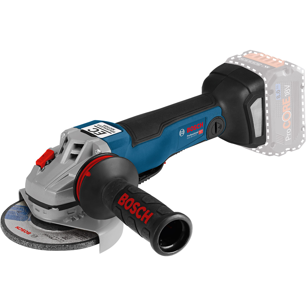 Bosch Akku-Winkelschleifer GWS 18V-10 PC, Solo Version