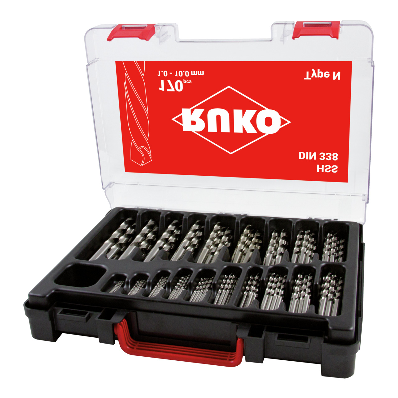 RUKO Spiralbohrer-Satz DIN 338 Typ N HSS - 170-tlg.